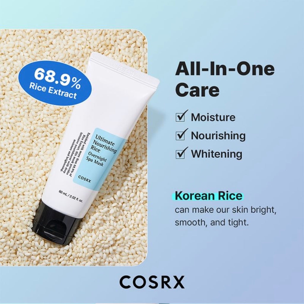 COSRX - Ultimate Nourishing Rice Overnight Spa Mask 60ml