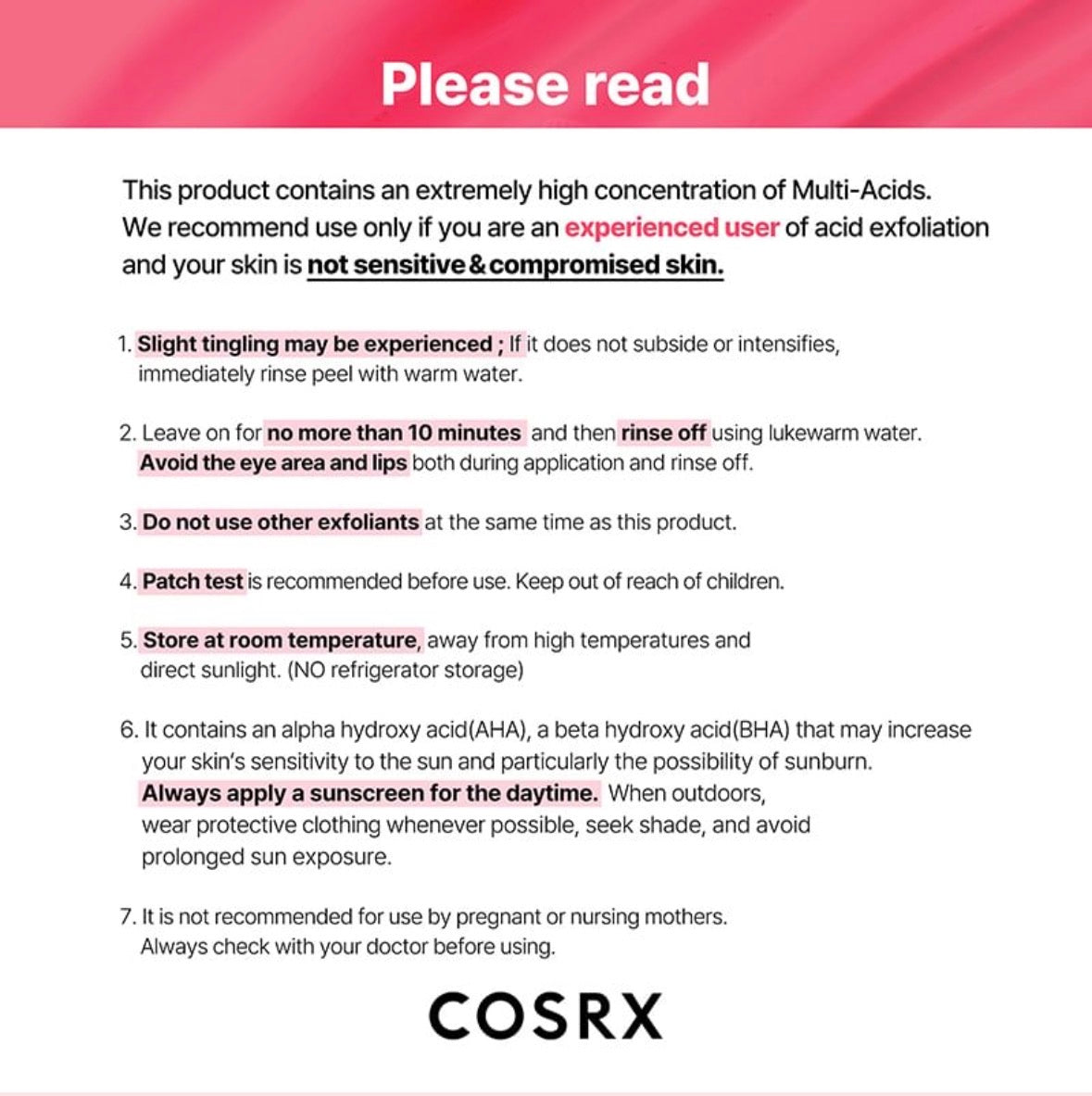 COSRX - The AHA BHA PHA LHA 35 Peel 30ml