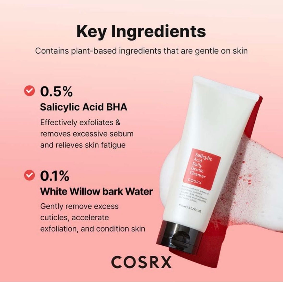 COSRX - Salicylic Acid Daily Gentle Cleanser 150ml