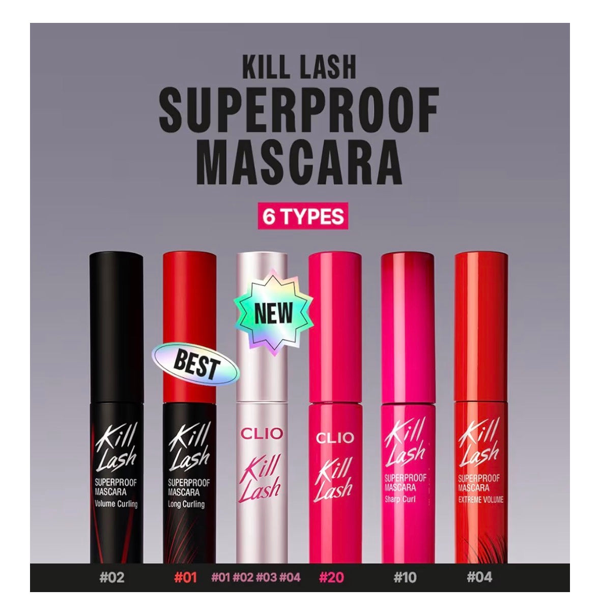CLIO - Kill Lash Superproof Mascara 7g #01 Long Curling