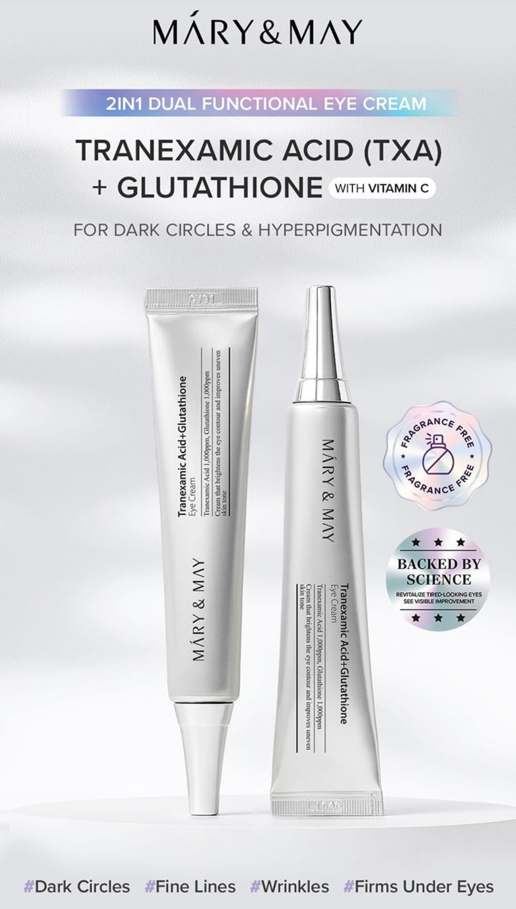 Mary&May - Tranexamic Acid + Glutathione Eye Cream 30g